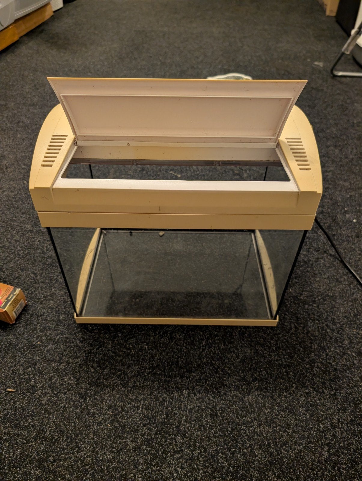 Compleet nano aquarium 23 liter met filter, verwarming en ac, Dieren en Toebehoren, Ophalen, Inclusief deksel, Zo goed als nieuw