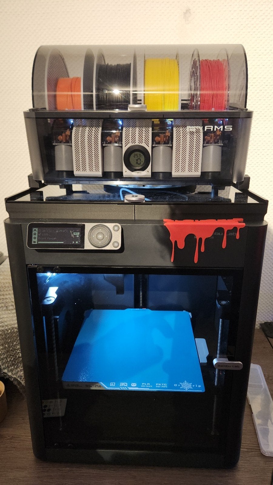 Bambu lab P1S combo AMS, Computers en Software, 3D Printers, Ophalen, Zo goed als nieuw