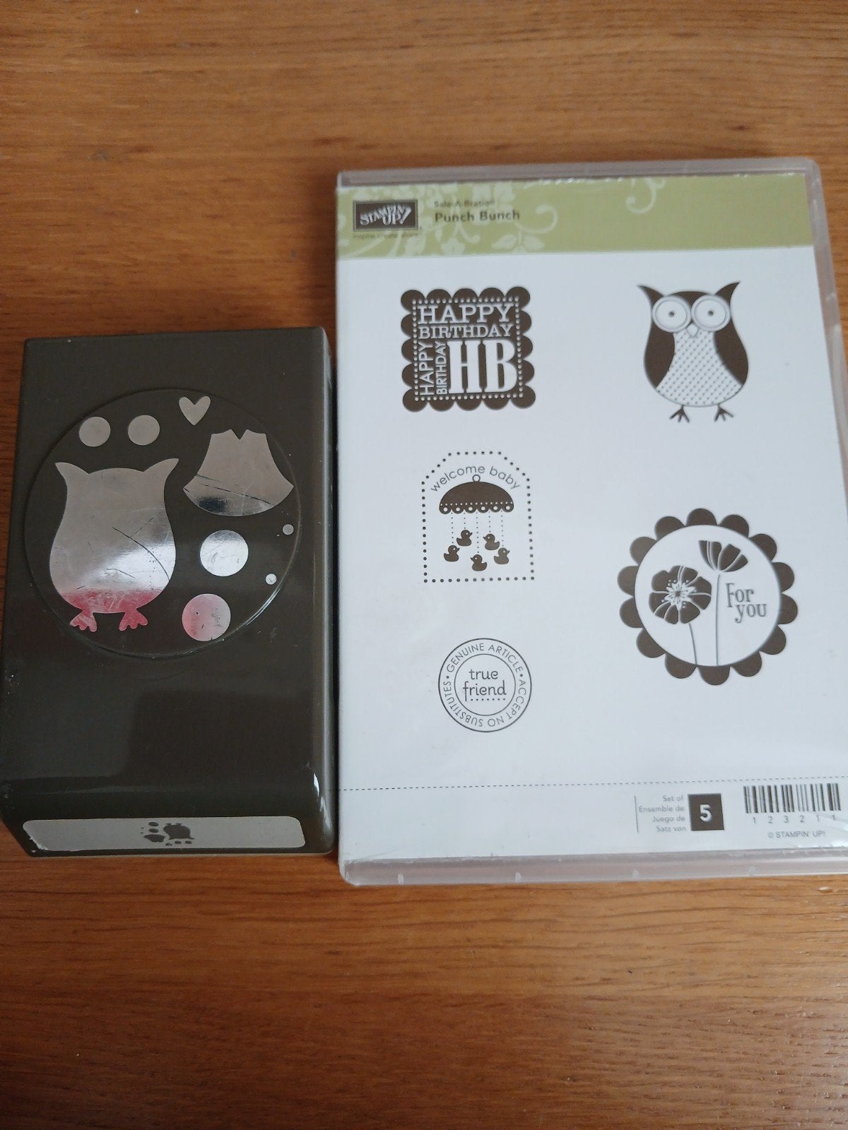 Stampin' Up! Uil  punch Bunch, Ophalen of Verzenden
