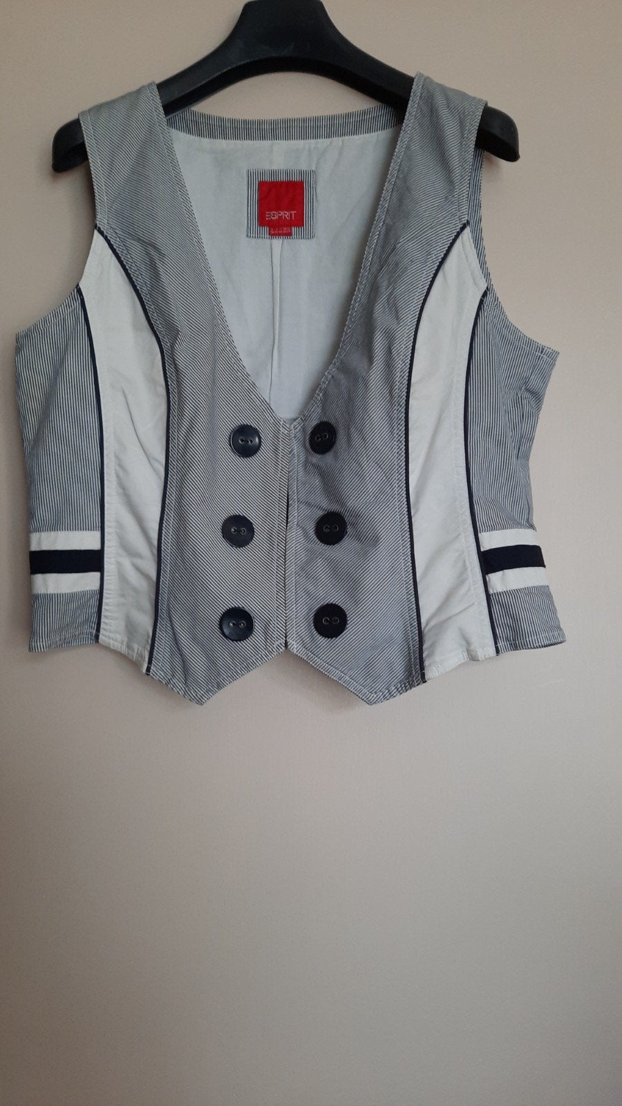 Gilet ESPRIT, Maat 42/44 (L), Ophalen of Verzenden, Zo goed als nieuw, Grijs