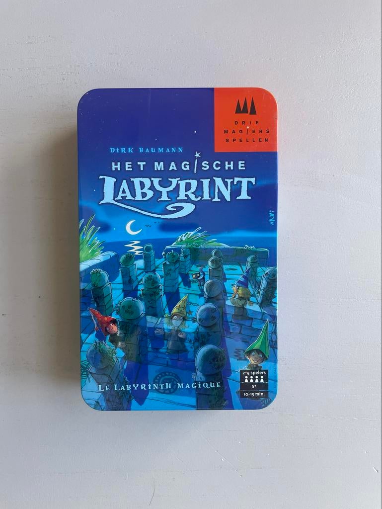 Het Magische Labyrint (mini), Drie Magiërs spellen, Ophalen of Verzenden, Zo goed als nieuw, Drie of vier spelers