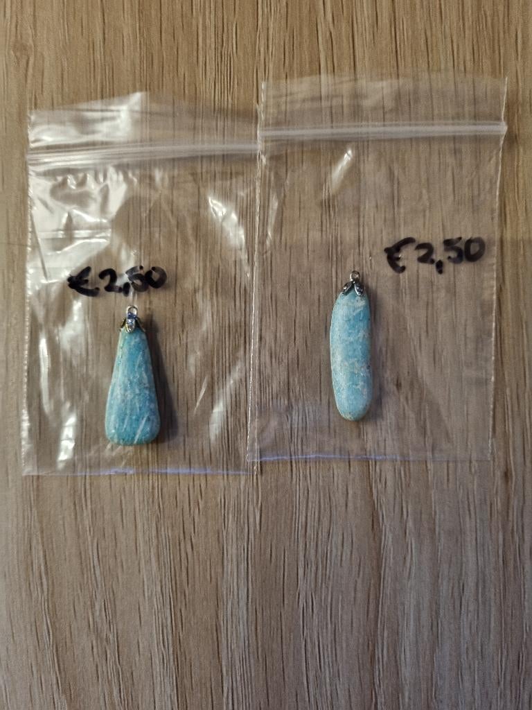 2 turquoise hangertjes, Verzenden, Nieuw, Overige kleuren, Overige materialen