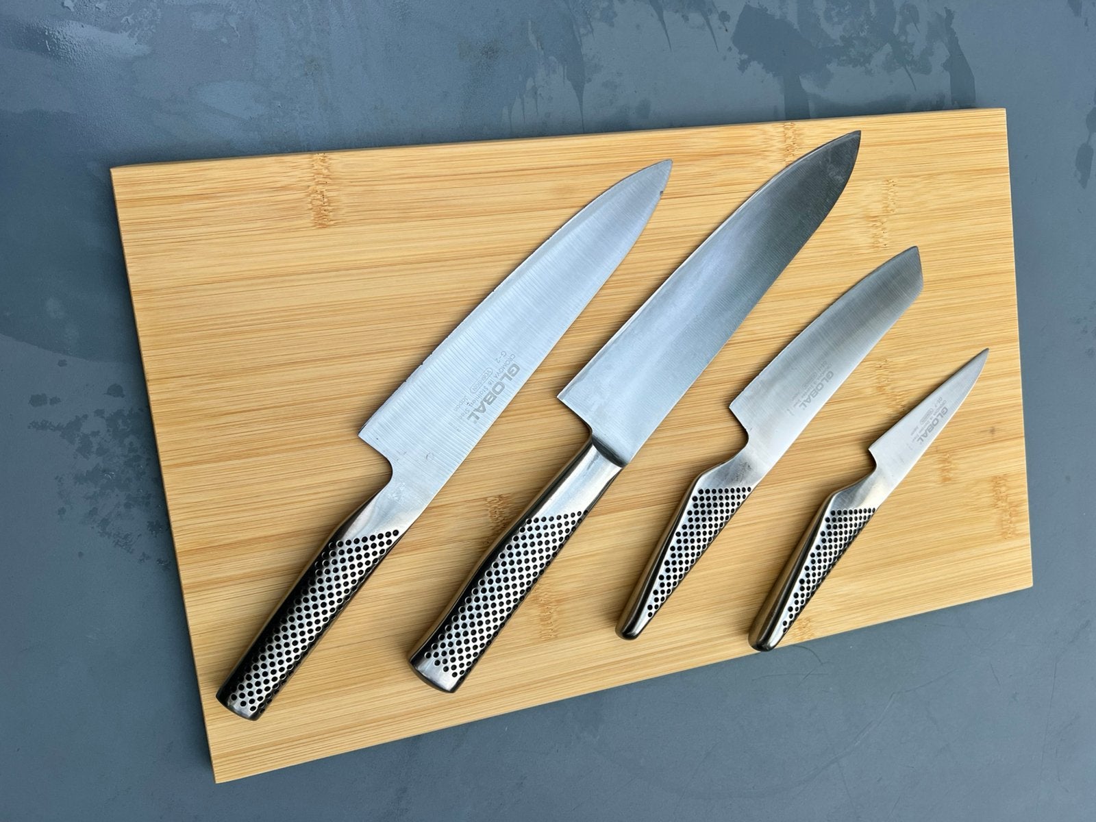 Global knife messen G2 GF33 GS5, Ophalen, Zo goed als nieuw, Rvs of Chroom