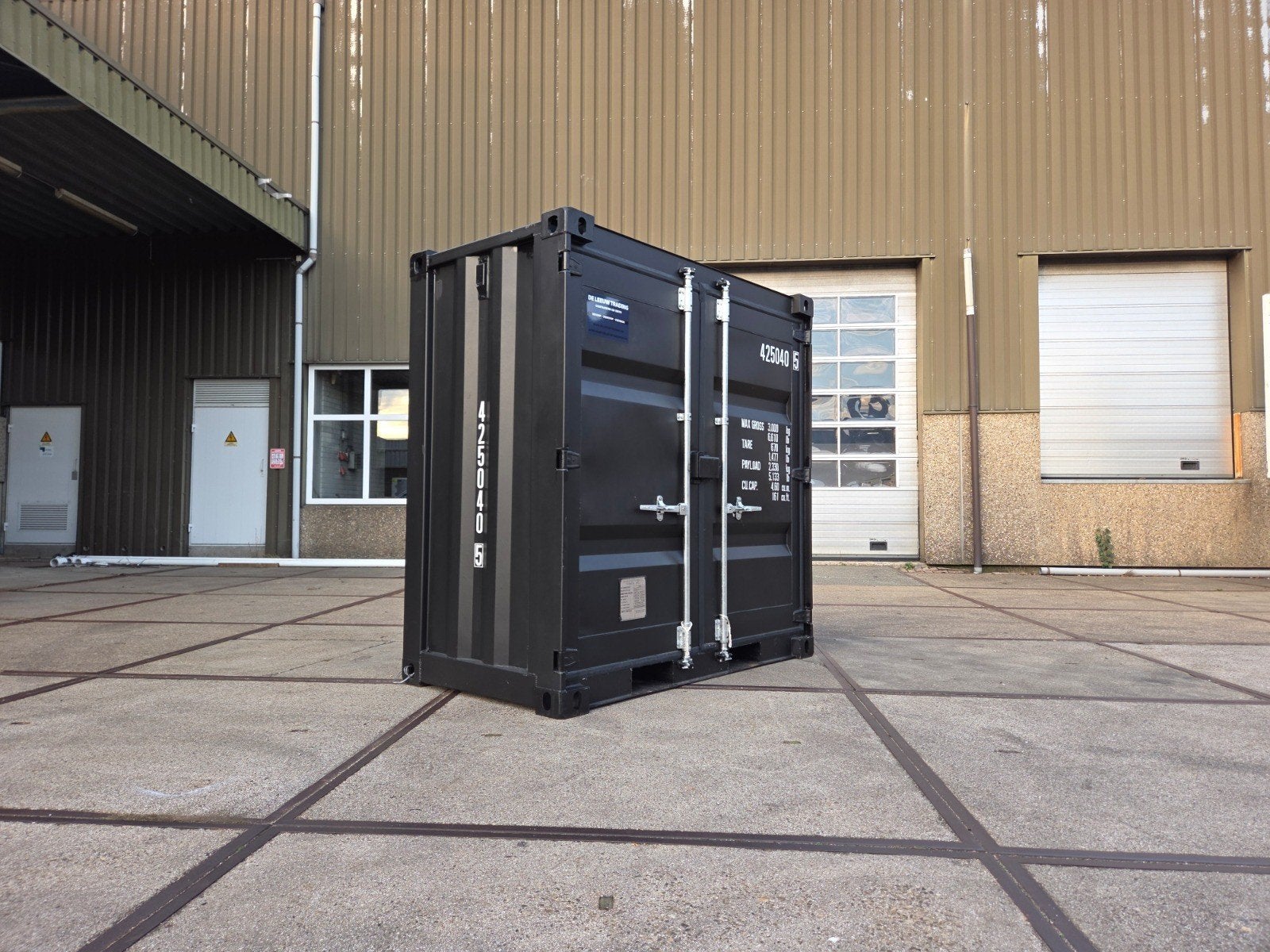 4ft container opslagcontainer zwart antraciet wit blauw, Ophalen of Verzenden