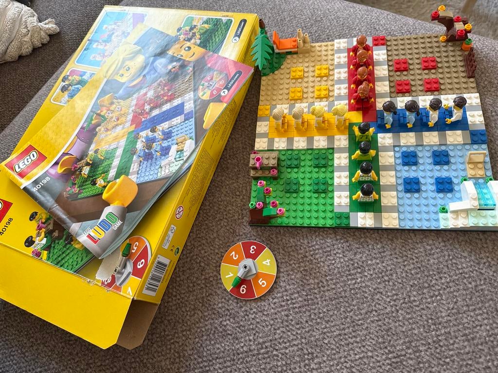 LEGO Ludo Spel 40198 - Compleet en Zo Goed Als Nieuw, Ophalen of Verzenden, Zo goed als nieuw, Complete set, Lego