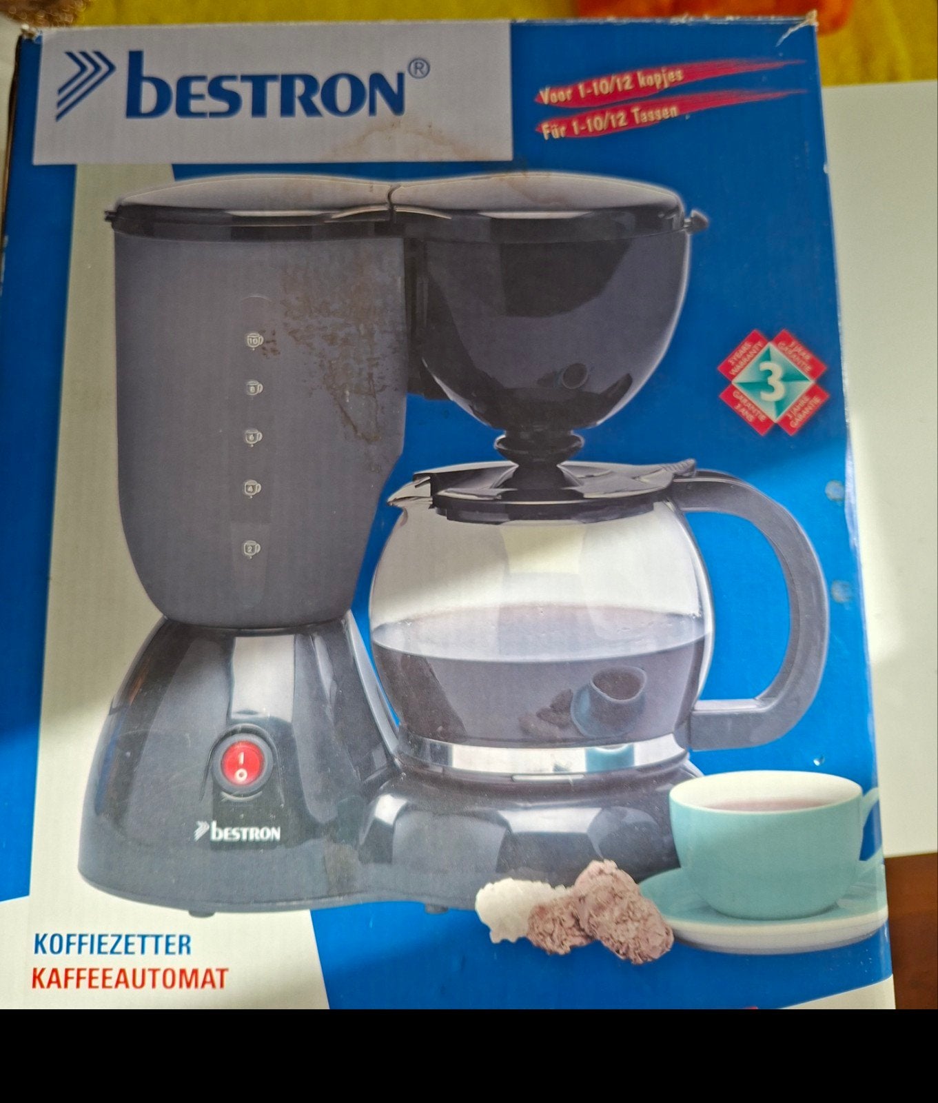 Bestron Koffiezetapparaat - Voor 10-12 kopjes, Witgoed en Apparatuur, Gebruikt, 10 kopjes of meer, Koffiemachine, Gemalen koffie