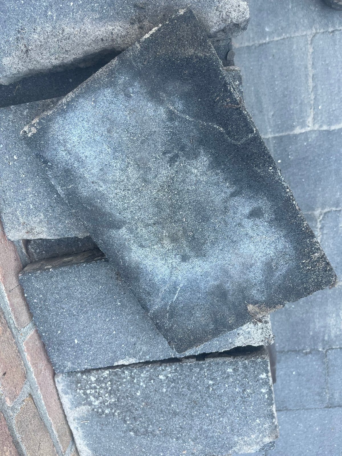Gebruikte terrastegels 30x20x4 antraciet, Ophalen, Gebruikt, 5 tot 10 m², Beton