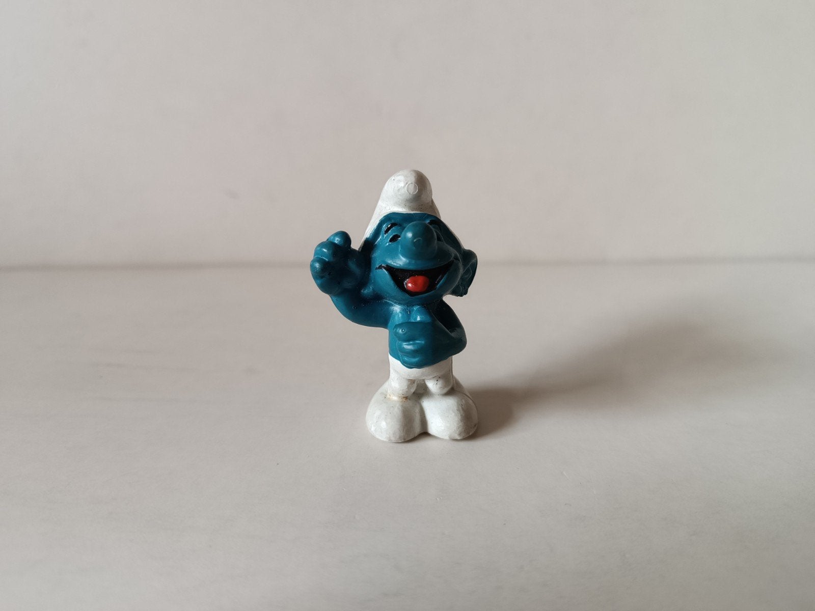 Schleich Smurfen Collectie: Lachende Smurf, Ophalen of Verzenden, Zo goed als nieuw, Verschillende Smurfen, Poppetje, Figuurtje of Knuffel