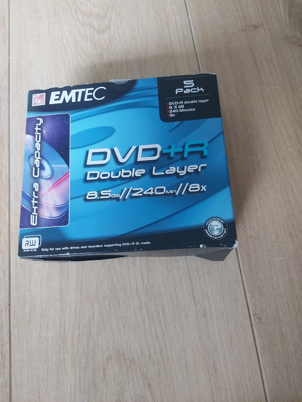 Verkoop een pakje EMTEC DVD+R Double Layer schijven., Ophalen of Verzenden, Dvd