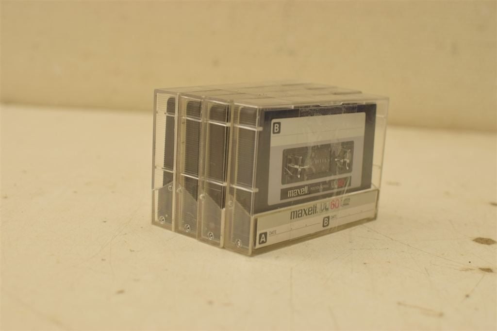 4 stuks Maxell cassettebandjes 46516, Ophalen of Verzenden, Gebruikt, Overige genres, 1 bandje