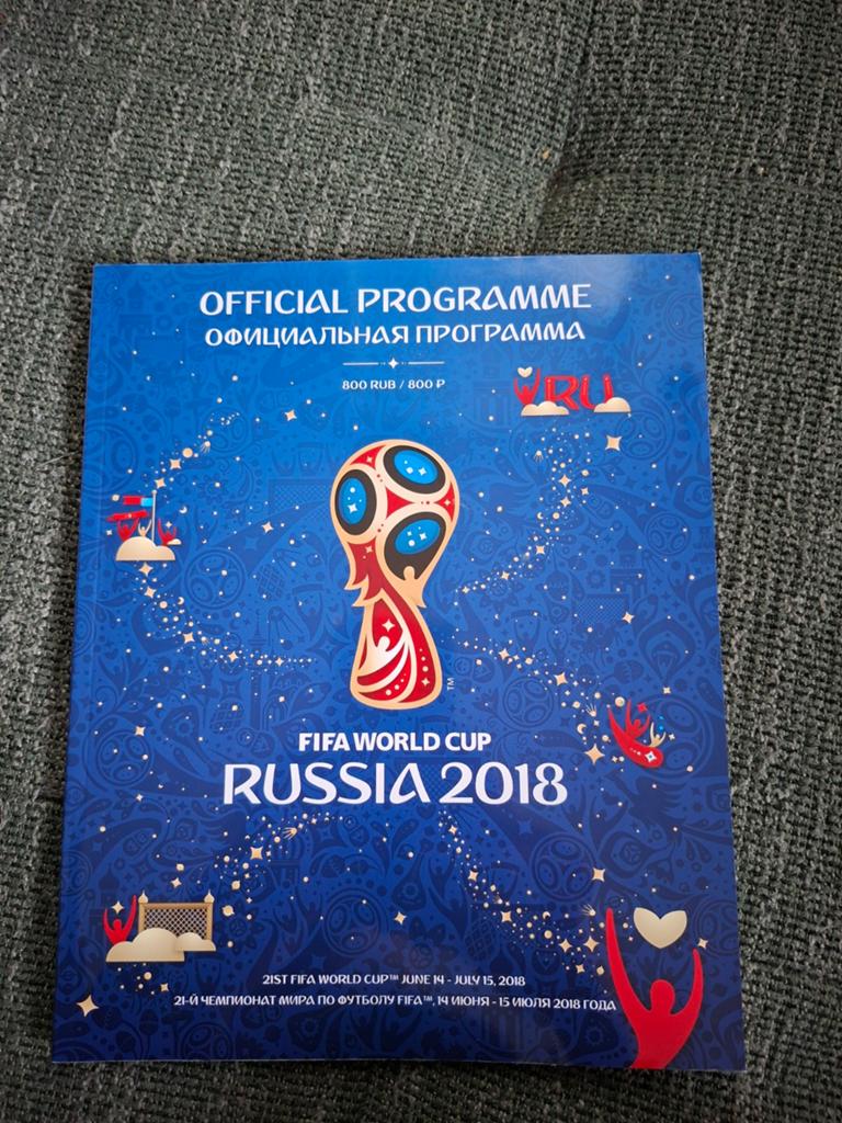 WK Voetbal 2018 Officiele Programma Magazine, Verzamelen, Ophalen of Verzenden, Zo goed als nieuw, Buitenlandse clubs, Boek of Tijdschrift