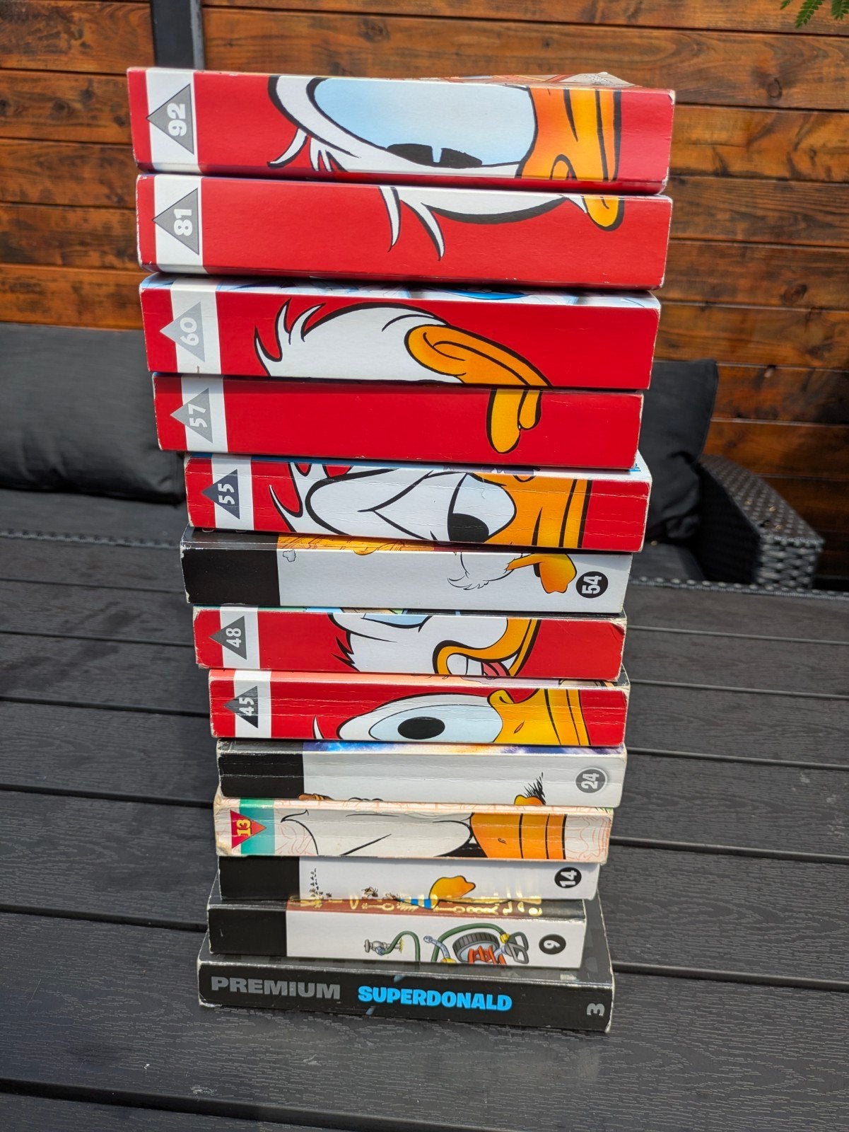 Donald duck dubbele pockets, Cd's en Dvd's, VHS | Kinderen en Jeugd, Alle leeftijden, Ophalen, Zo goed als nieuw, Overige typen