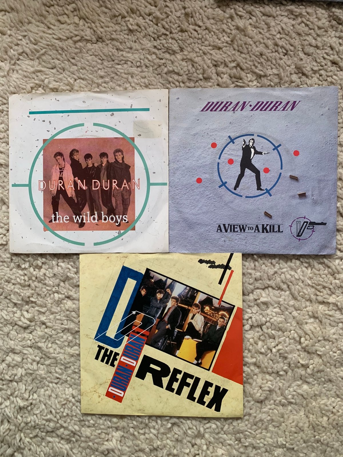 3 singels / Duran duran, Cd's en Dvd's, Vinyl Singles, Ophalen of Verzenden, Zo goed als nieuw, Pop