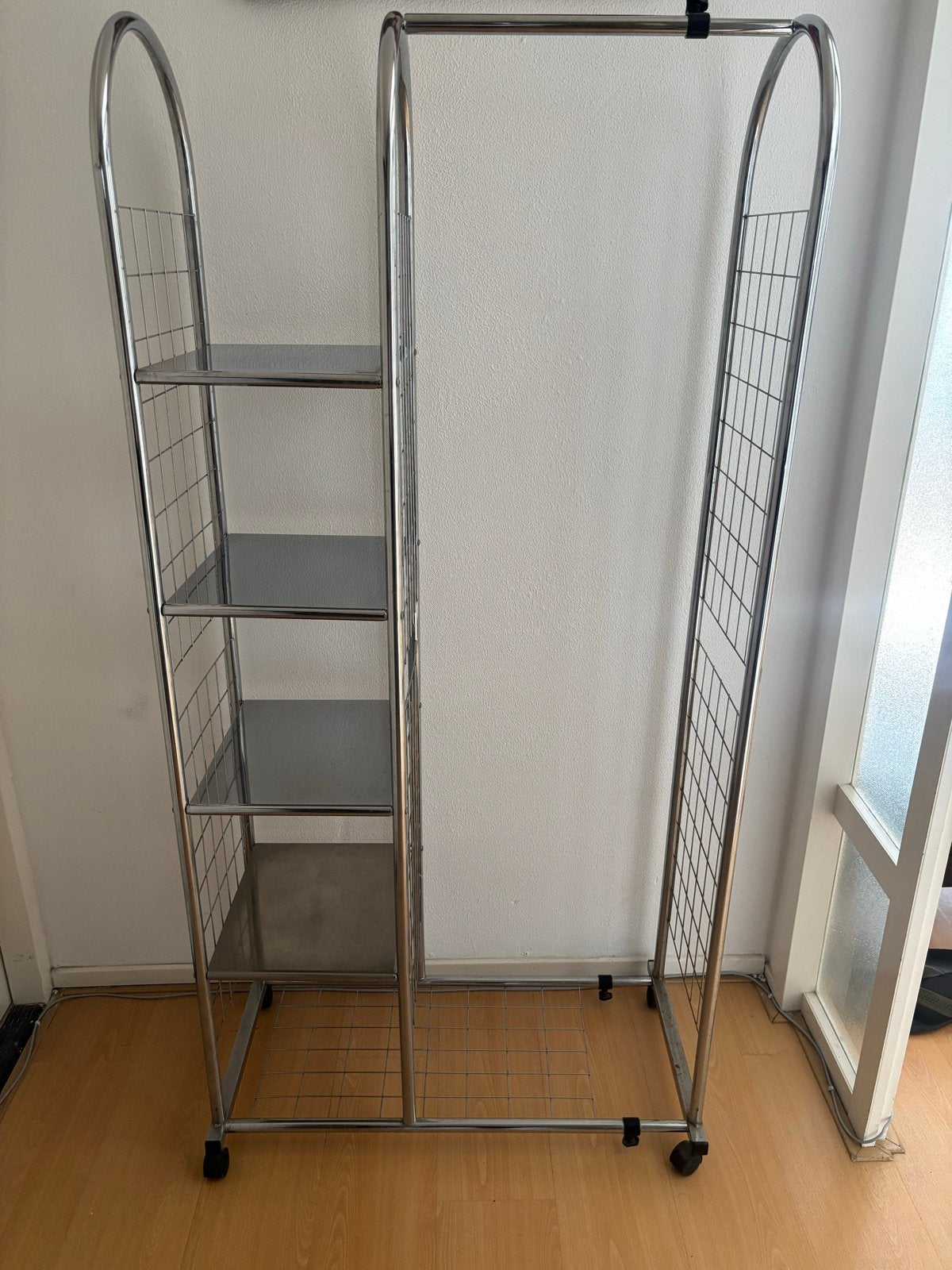 Verrijdbaar rek met 4 planken - Badkamer of kleding, Ophalen, Gebruikt