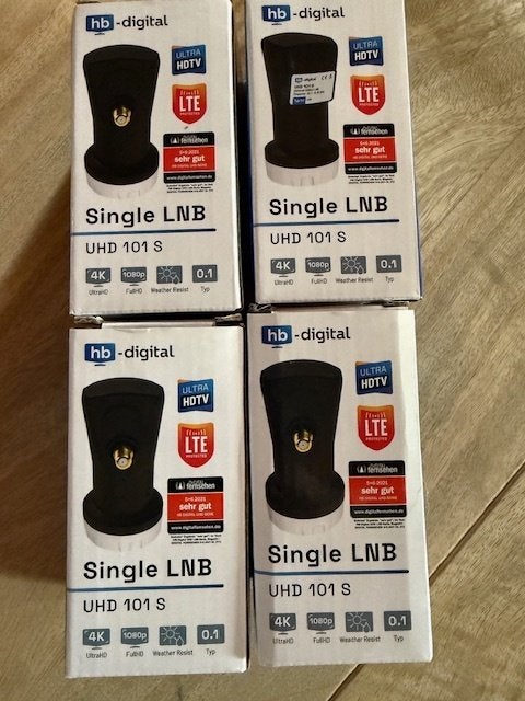 HB-Digital Single LNB UHD 101 S - 4K, Full HD, weerbestendig, Ophalen of Verzenden, Nieuw, (Schotel)antenne, Overige merken