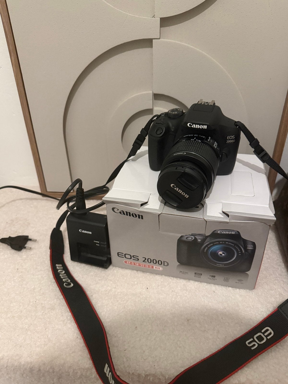 Canon EOS 2000D Spiegelreflexcamera met 128GB geheugenkaart, Audio, Tv en Foto, Gebruikt, Spiegelreflex, Geheugenkaart, Canon
