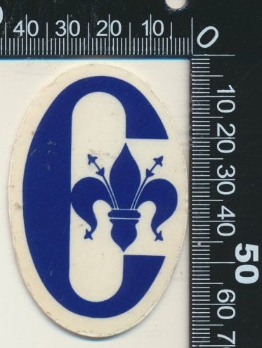 Sticker: Conte of Florence (5), Ophalen of Verzenden, Zo goed als nieuw, Bedrijf of Vereniging