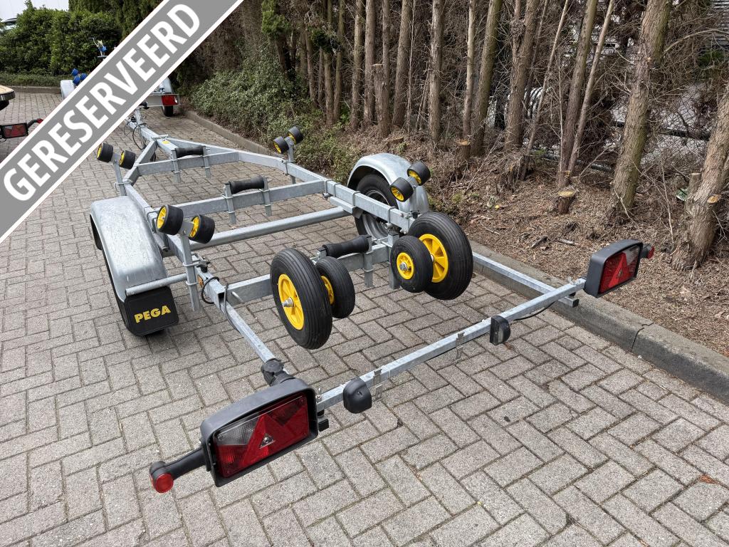 Zeer Mooie! 'PEGA SH750' KANTEL TRAILER EUROLINER 750KG Bj21, Gebruikt