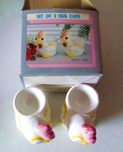 Grappige Keramiek Accessoires Eierhouders Pasen Eierdopjes, Diversen, Pasen, Ophalen of Verzenden