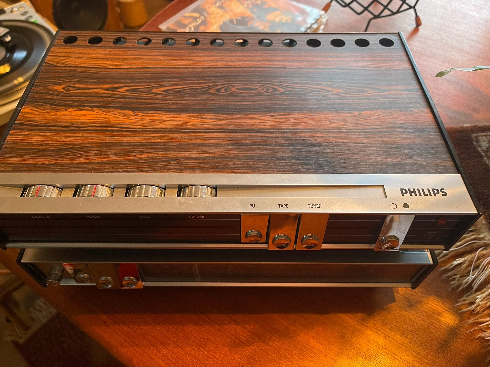 Vintage stereoset philips, Philips, Tuner of Radio, Zo goed als nieuw, Losse componenten