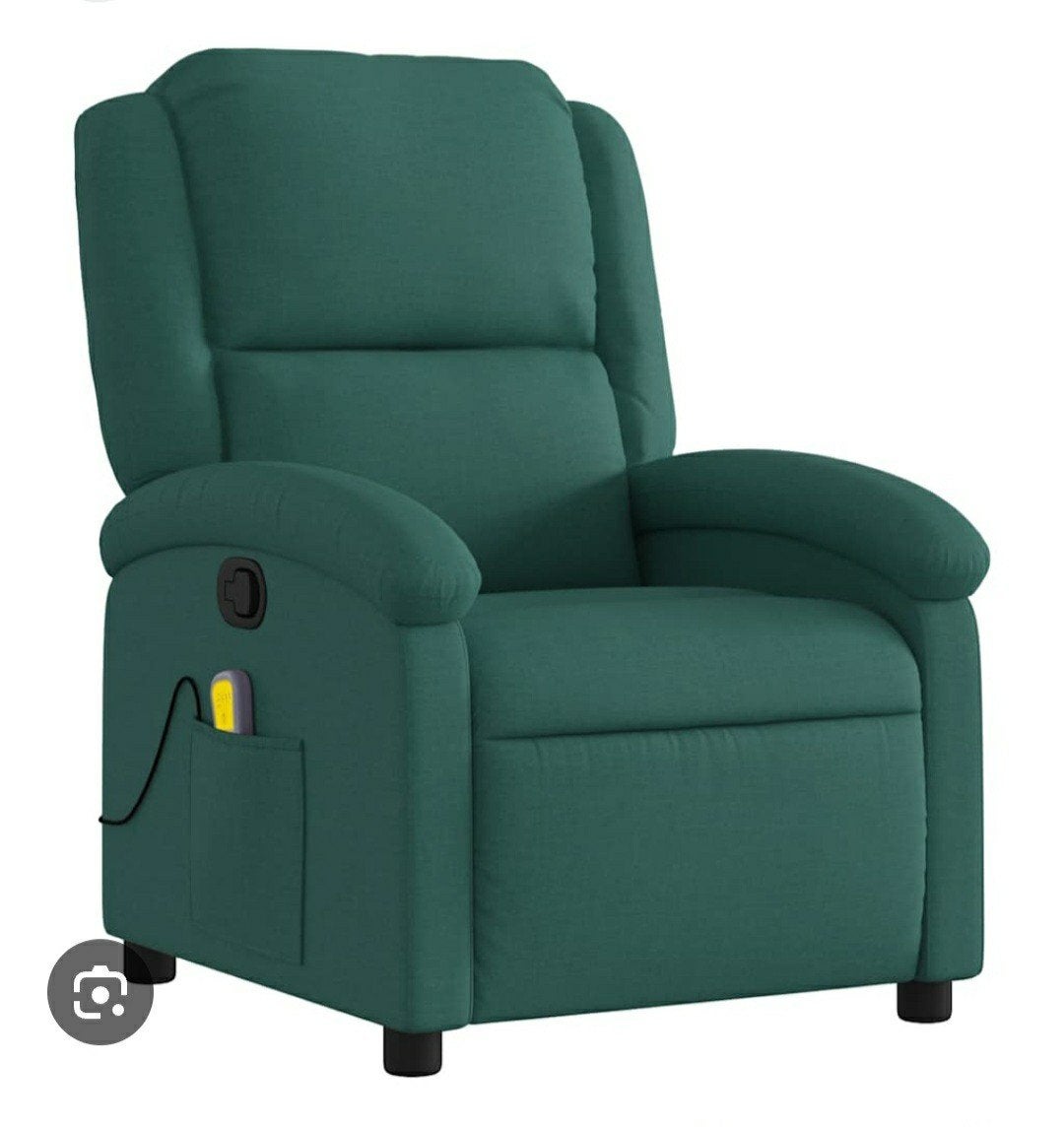 super mooie massage stoel / fauteuil  groen, Ophalen, Nieuw, Hout, 50 tot 75 cm