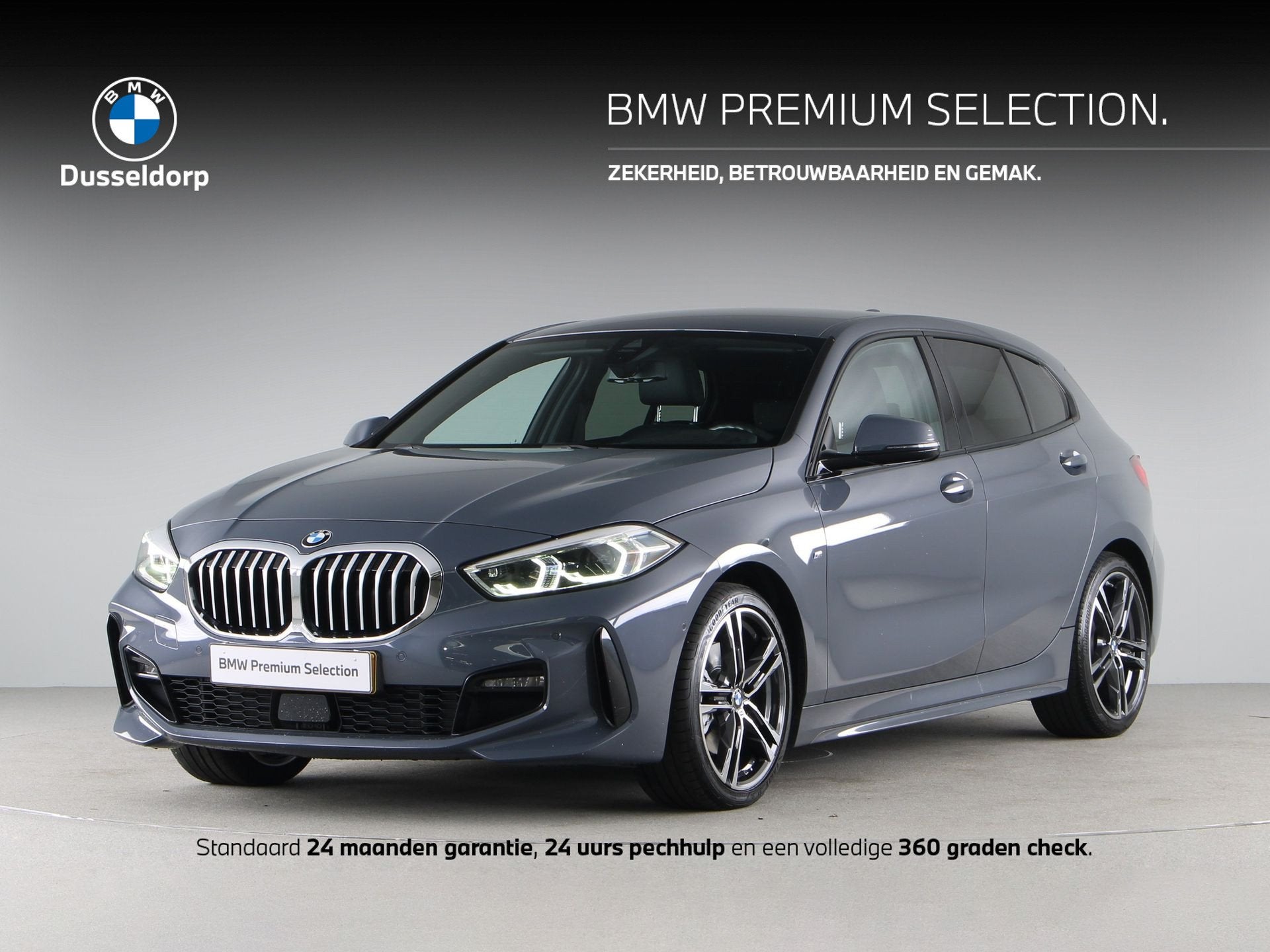 BMW 1 Serie 118i M-Sport (bj 2021, automaat), Auto's, BMW, Gebruikt, Met garantie (alle), Automatische klimaatregeling, Origineel Nederlands