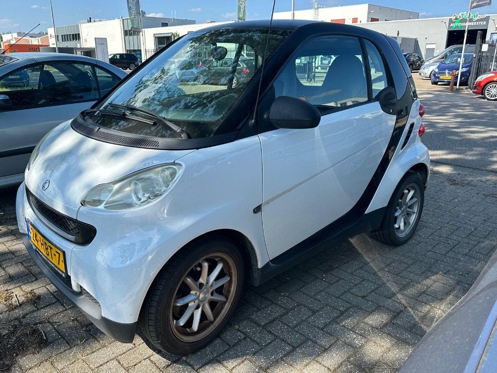 Smart ForTwo 1.0 52KW Coupe MHD AUT 2008 Zwart/Wit, Auto's, Smart, Automaat, Achterwielaandrijving, 18 €/maand, Origineel Nederlands