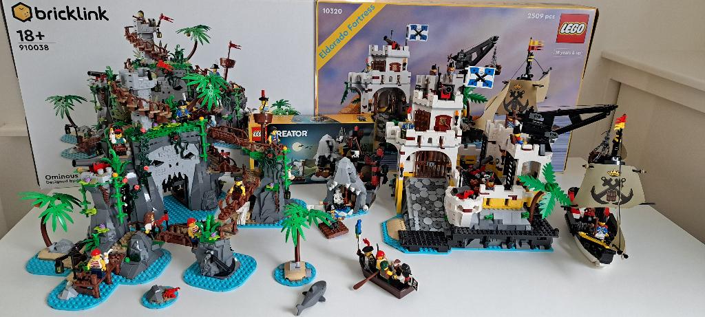 Lego Eldorado Fortress en Bricklink Ominous Isle, Compleet, Lego, Zo goed als nieuw, Complete set