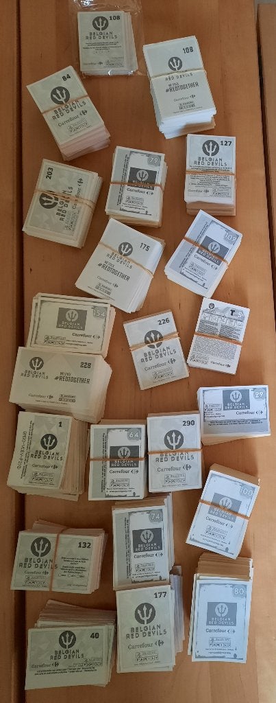 BELGIAN RED DEVILS - PARTIJ STICKERS, Verzamelen, Ophalen of Verzenden, Buitenlandse clubs, Poster, Plaatje of Sticker