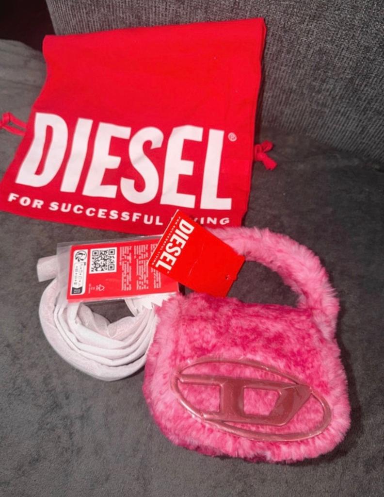 Diesel DR Crossbody mini bag, Sieraden, Tassen en Uiterlijk, Tassen | Damestassen, Ophalen of Verzenden, Nieuw, Roze, Schoudertasje