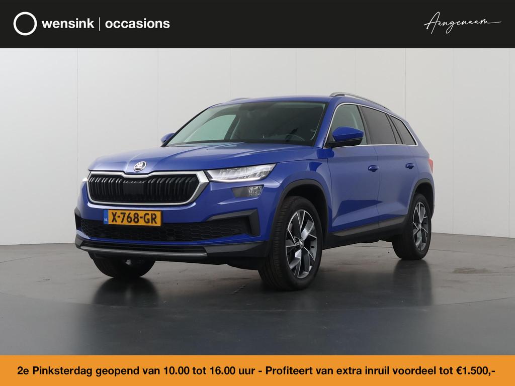 Skoda Kodiaq 1.5 TSI Business Edition 7p. | Trekhaak | Parke, 4 cilinders, 150 pk, Blauw, Bedrijf