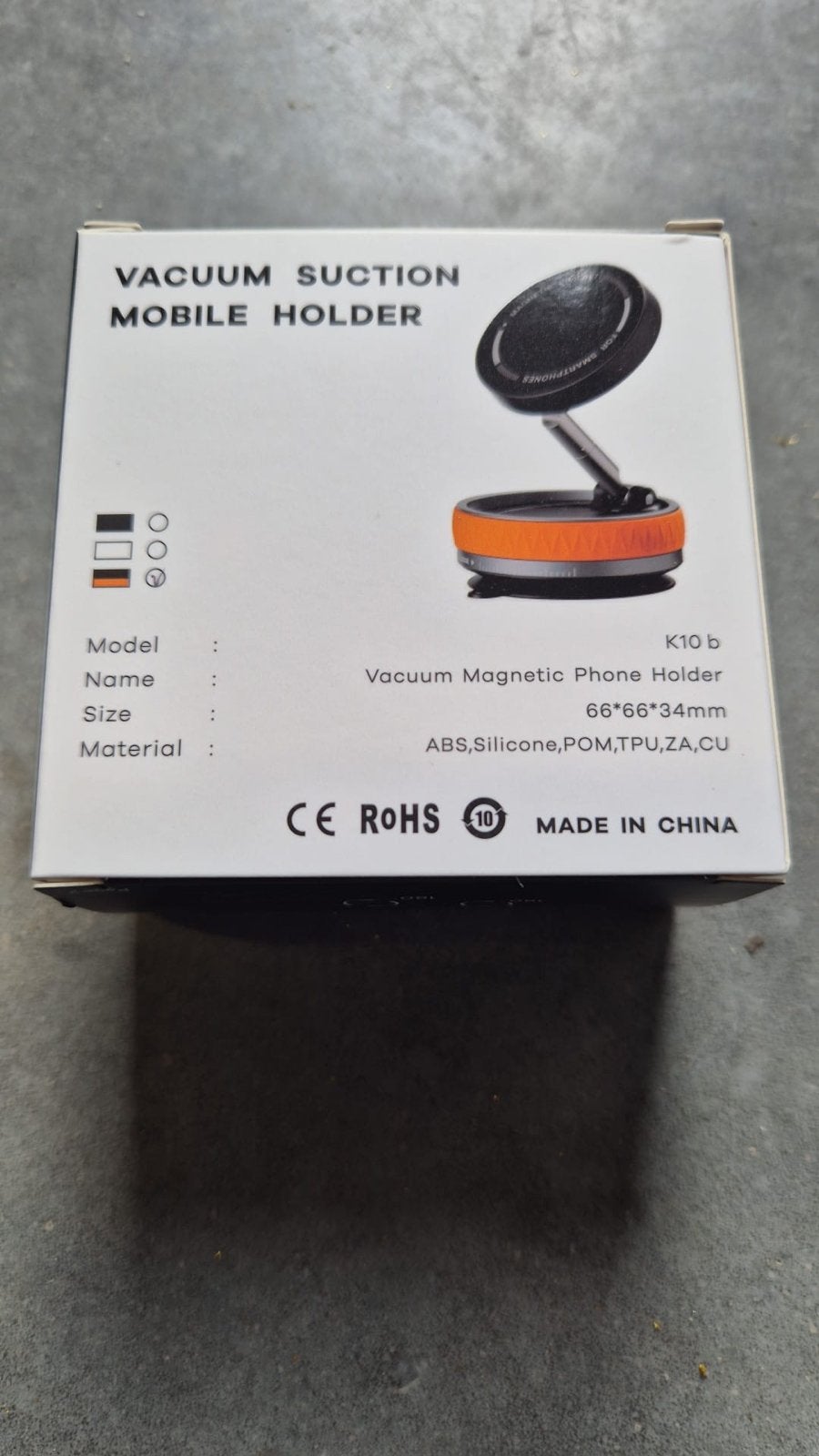Vacuüm Zuignap Mobiele Telefoonhouder K10b, Ophalen of Verzenden, Nieuw, Auto