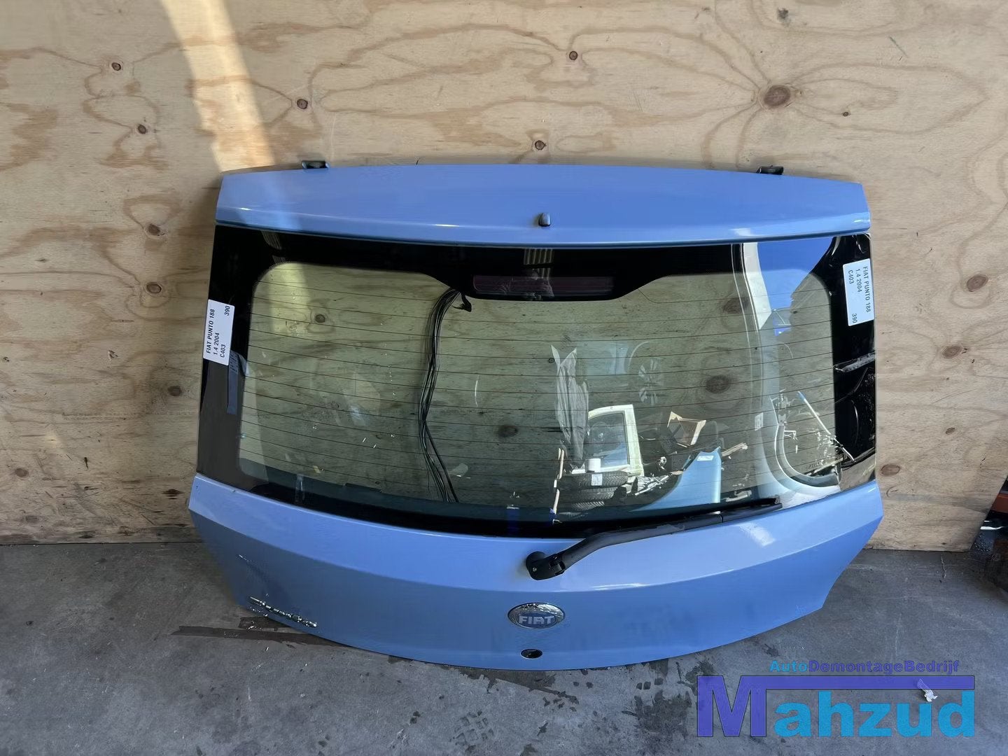 FIAT PUNTO 2 188 blauw Achterklep 2002-2005, Gebruikt, Deur, Stellantis Europe S.p.A., Ophalen of Verzenden