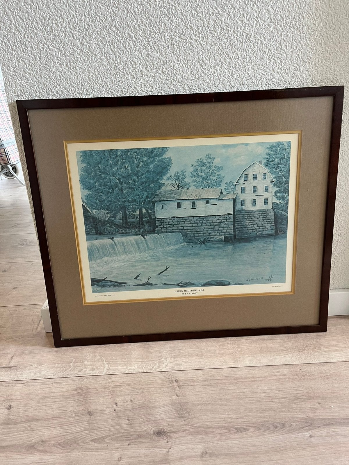 The green mill, Huis en Inrichting, Woonaccessoires | Schilderijen, Tekeningen en Foto's, Ophalen, Gebruikt, Schilderij, Minder dan 50 cm