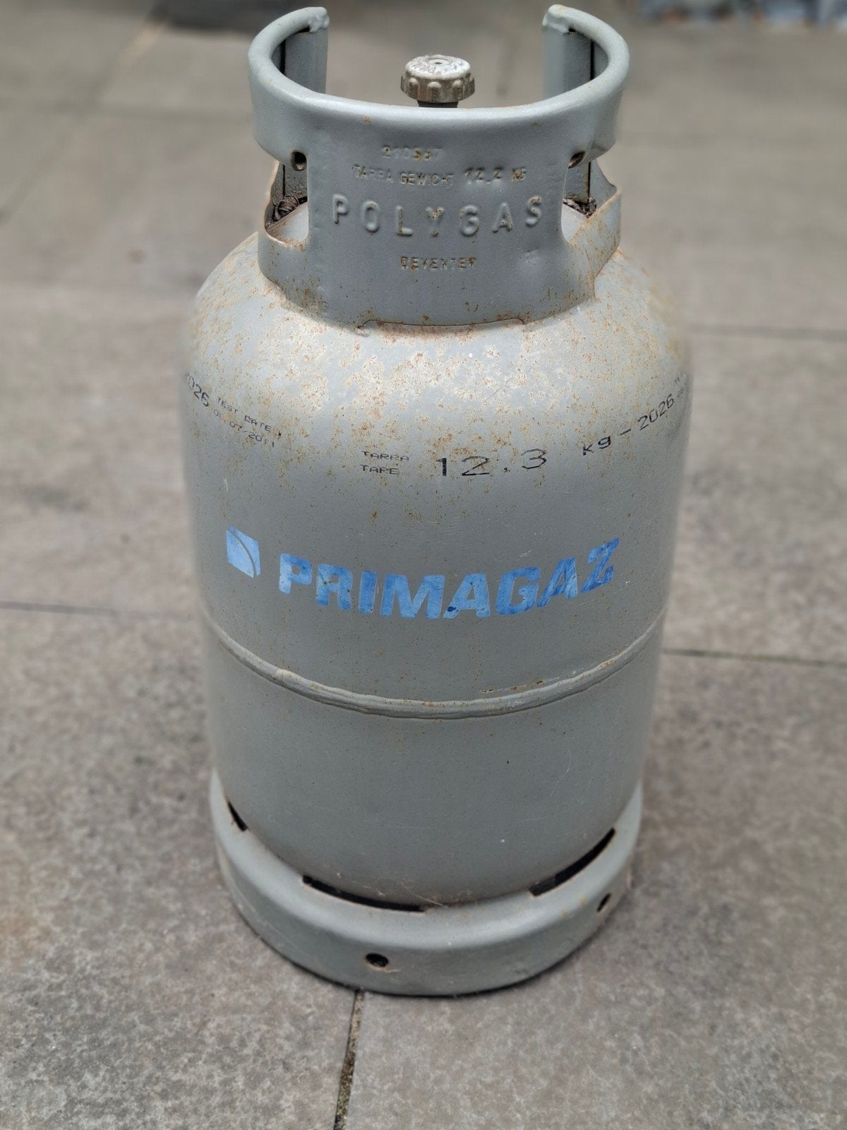 Gasfles, Ophalen, Gebruikt