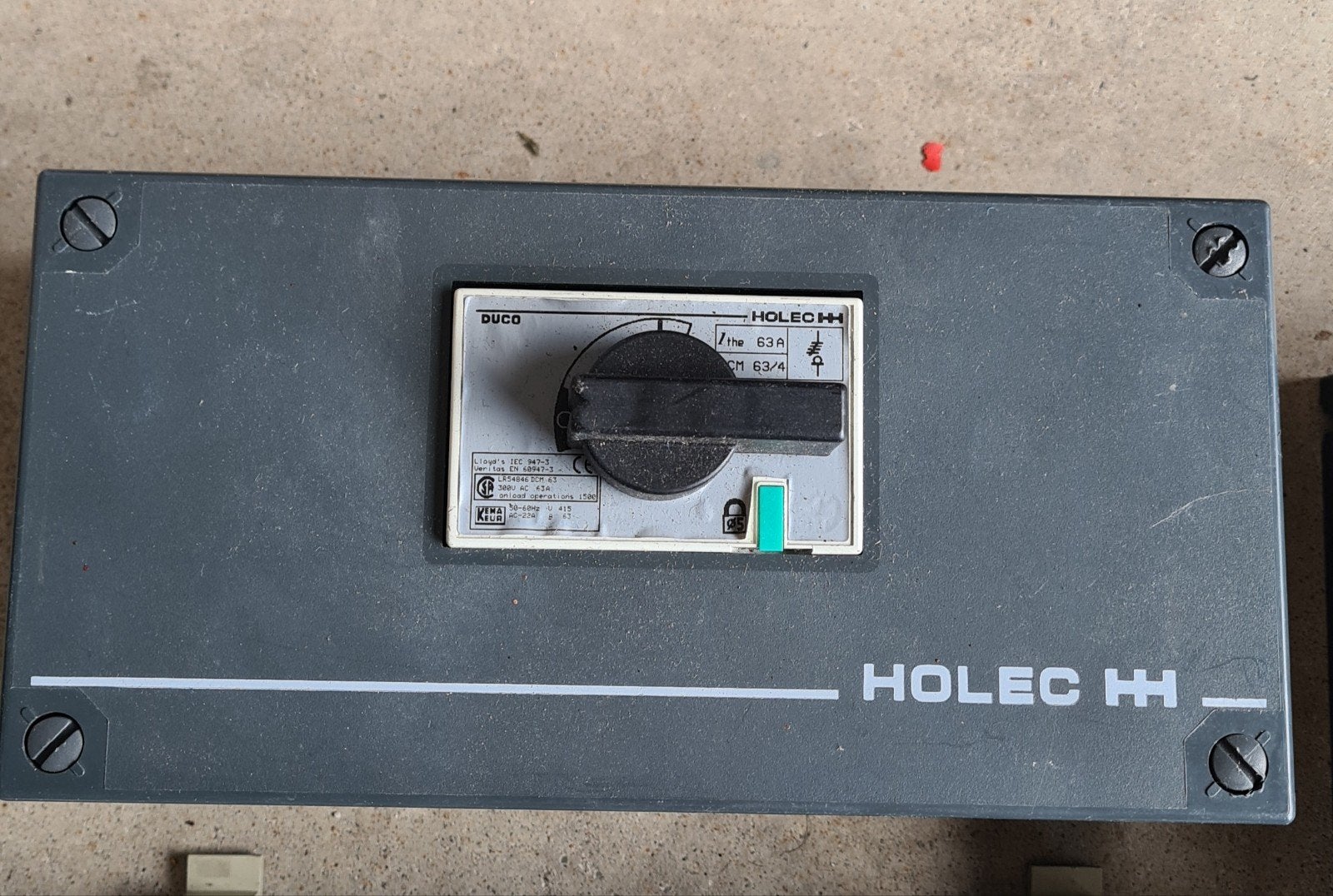 Holec HH Duco Hoofdschakelaar 63A, Ophalen of Verzenden, Gebruikt, Overige merken, Schakelaar