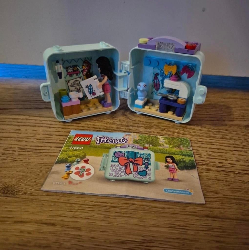 Lego Friends 41668 Emma's Modekubus - Compleet, Ophalen of Verzenden, Zo goed als nieuw, Complete set, Lego