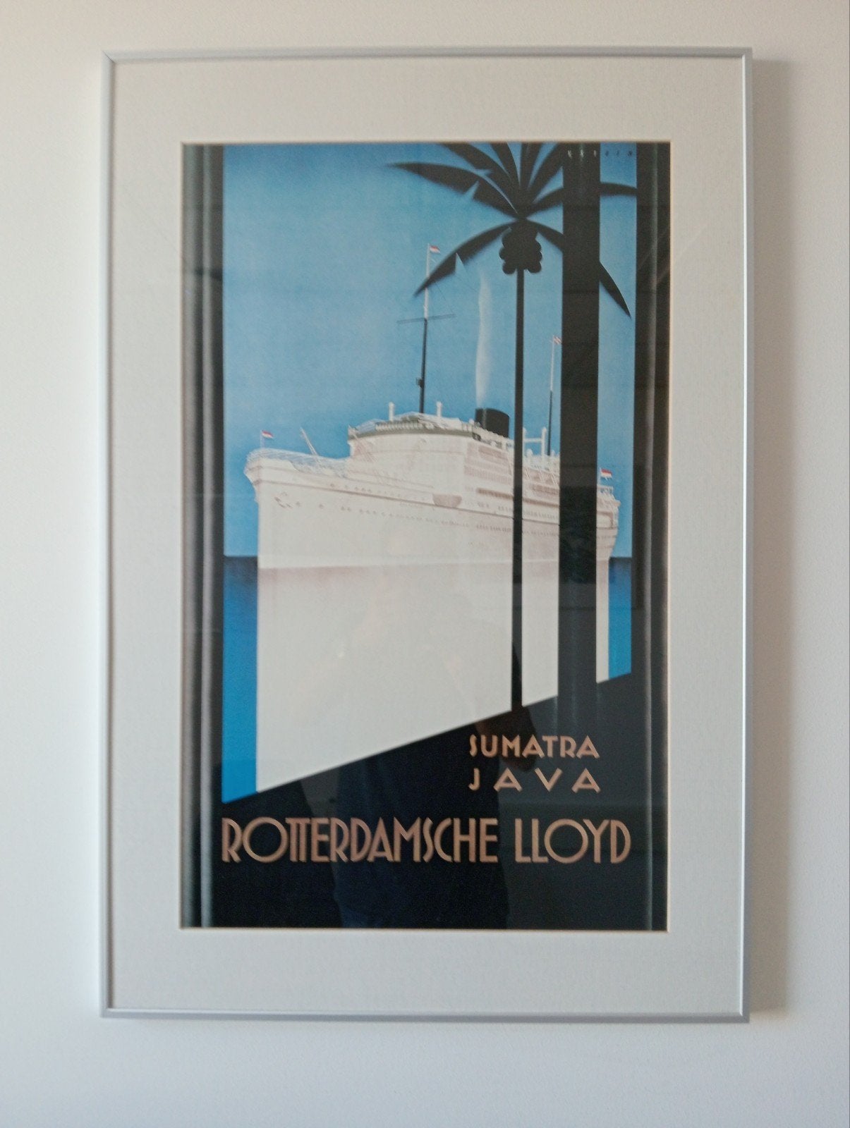 Twee bijzondere vintage scheepvaart posters, Overig onderwerp, Papier/karton, Ophalen of Verzenden, Ingelijst