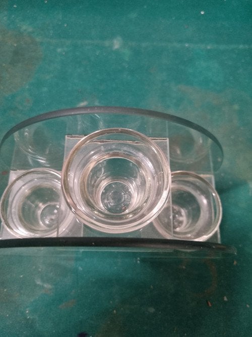 waxine licht houder glas, Ophalen of Verzenden, 'T Olde Gre-j, Info@toldegrej.nl, Endepoelstraat 20f Didam