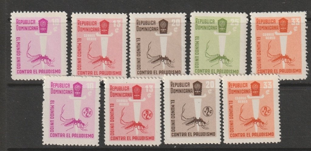 TSS Kavel 10158 Dominicaanse Rep pf minr 765-773 malaria, Ophalen, Postfris, Midden-Amerika