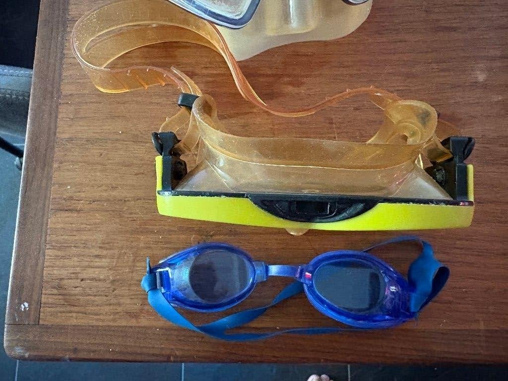 Duikbrillen 4 stuks, Watersport en Boten, Duiken, Ophalen of Verzenden, Gebruikt, Duikbril of Snorkel