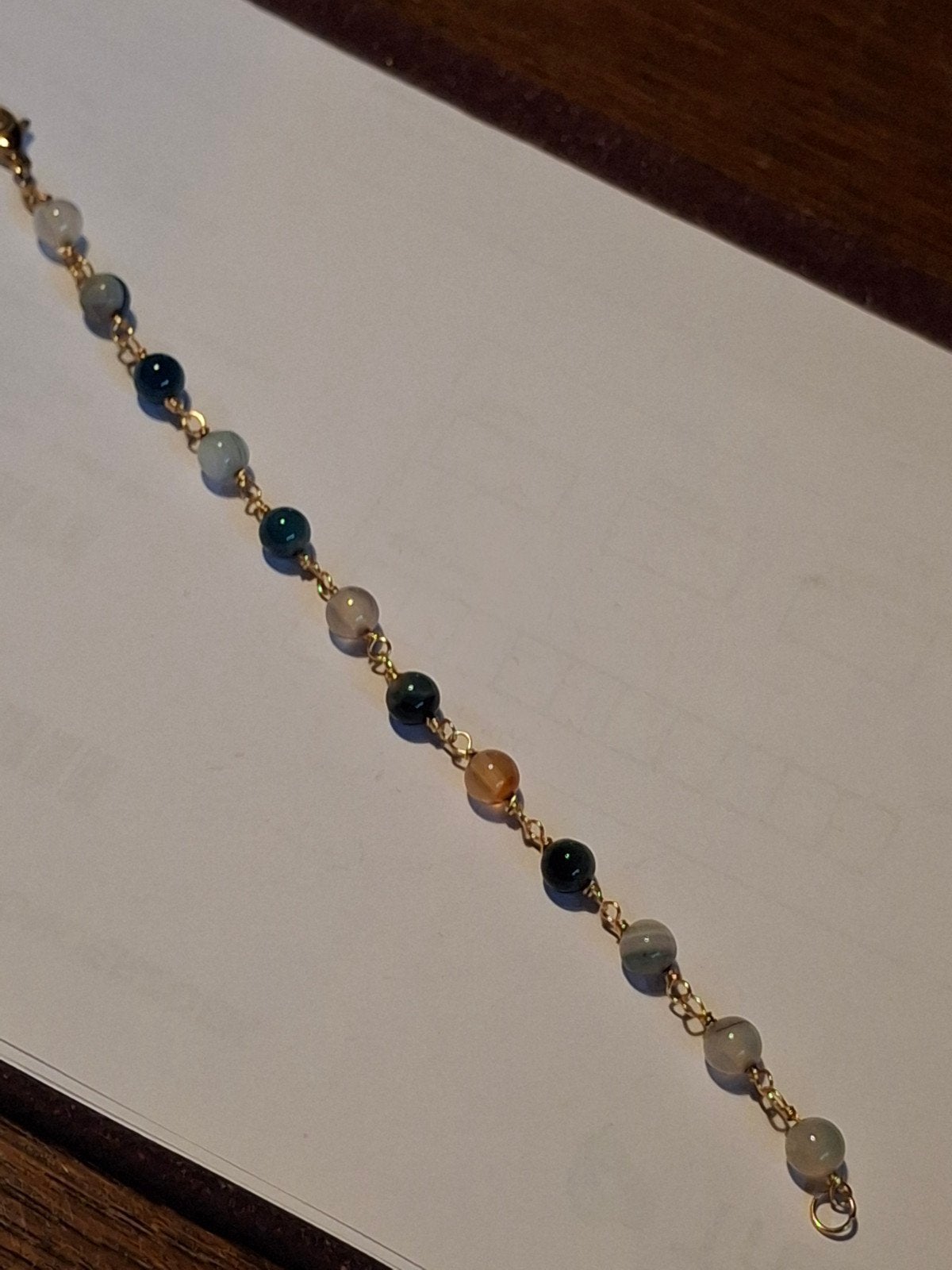 armband met halfedelsteen kralen, Sieraden, Tassen en Uiterlijk, Ophalen of Verzenden