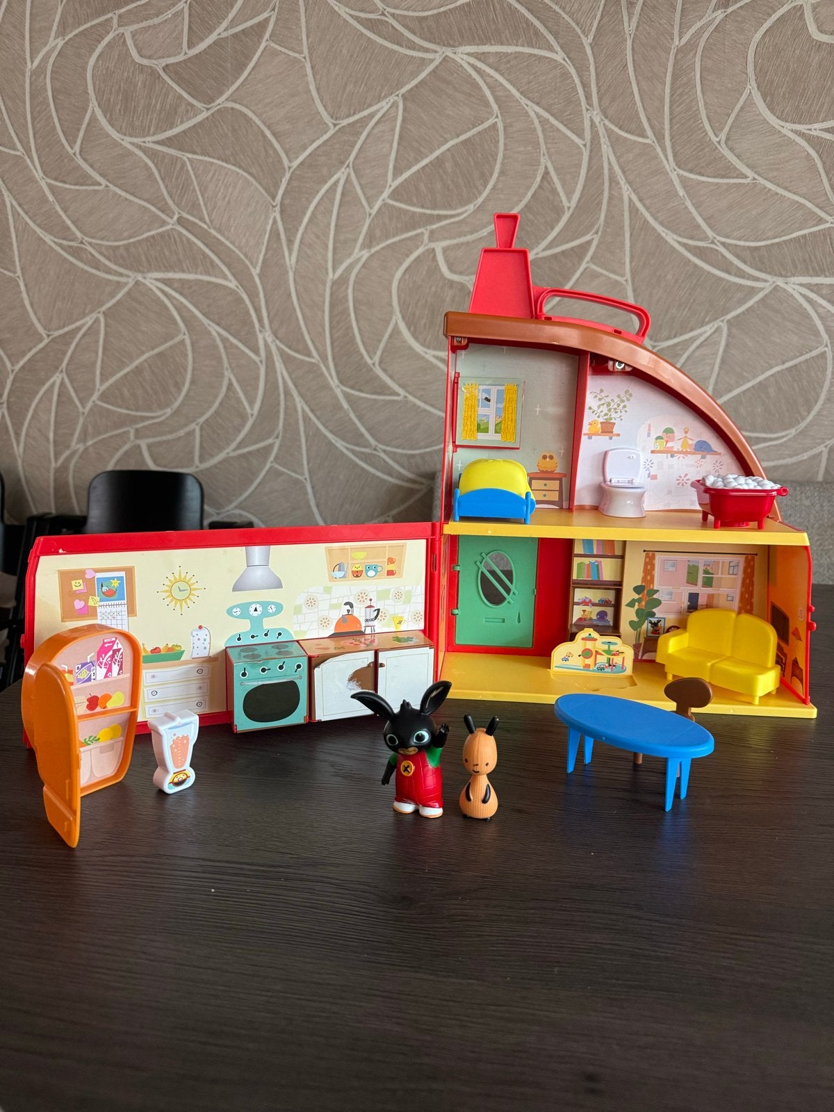 Bing's Huis Speelset met Figuren en Meubels, Ophalen of Verzenden, Gebruikt, Jongen of Meisje