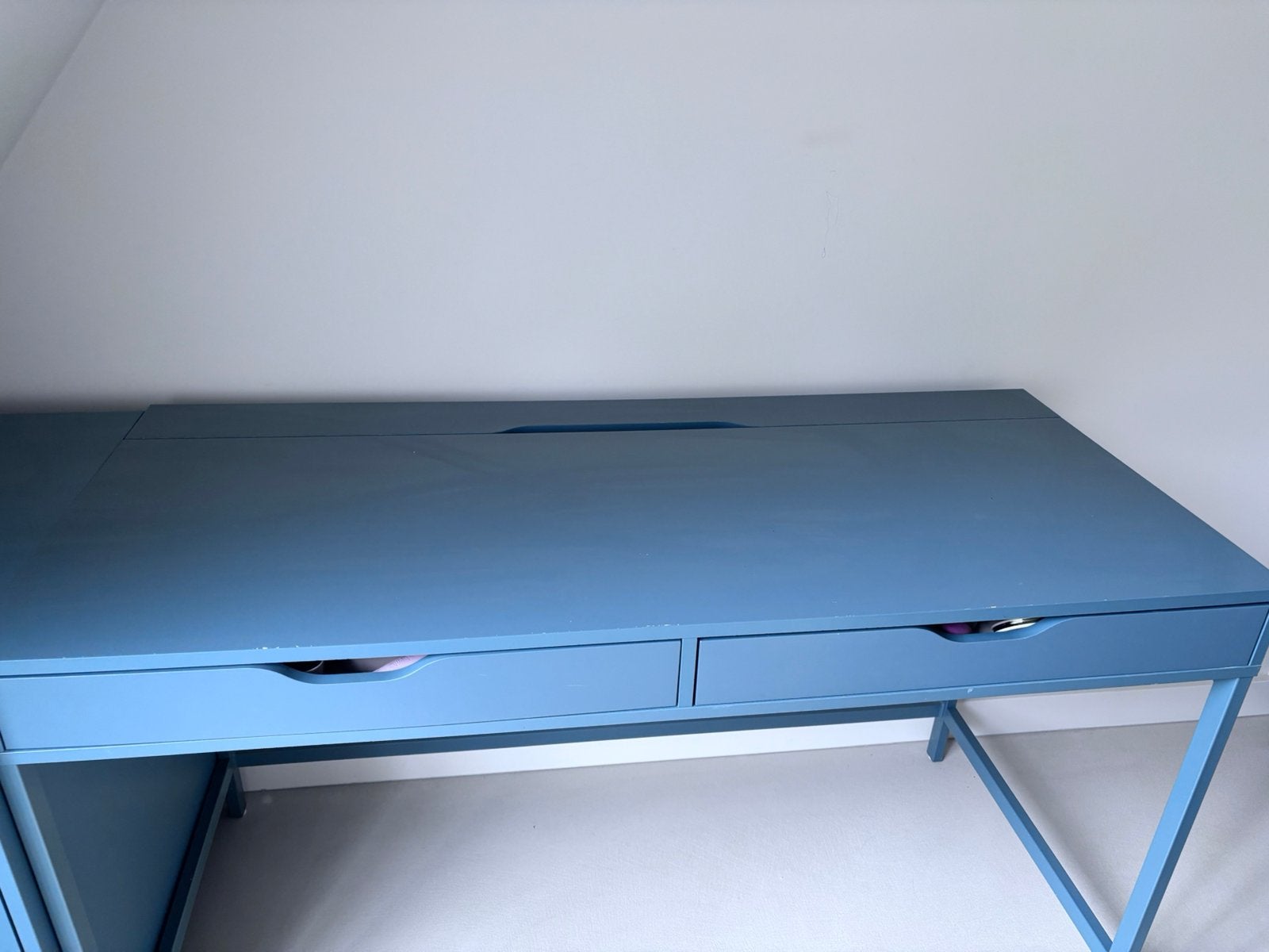 Bureau met ladekast ikea, Ophalen, Gebruikt, IKEA, 58 cm