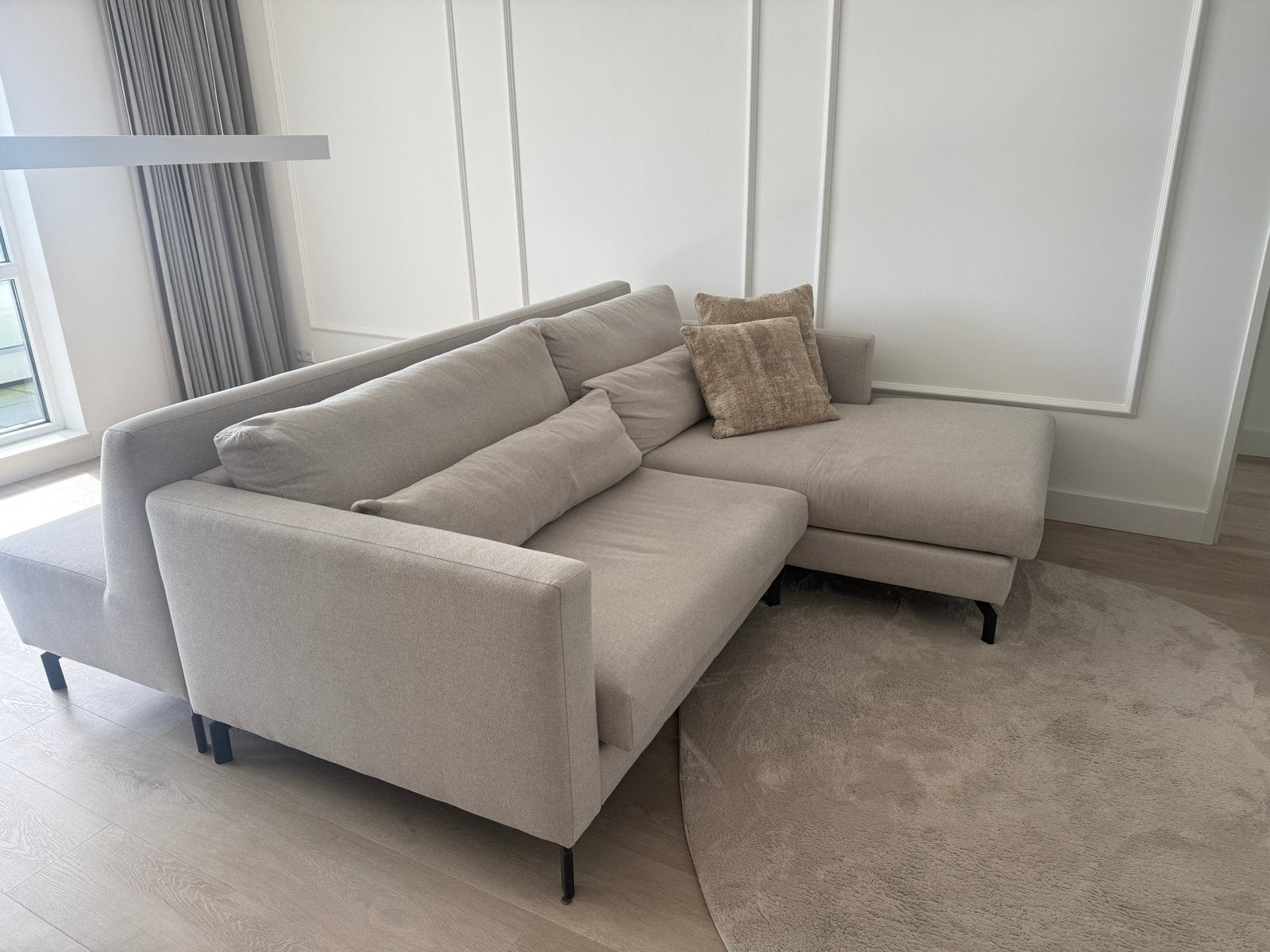 Moderne Hoekbank + eetbank SET, Ophalen, Gebruikt, 100 tot 125 cm, Hoekbank
