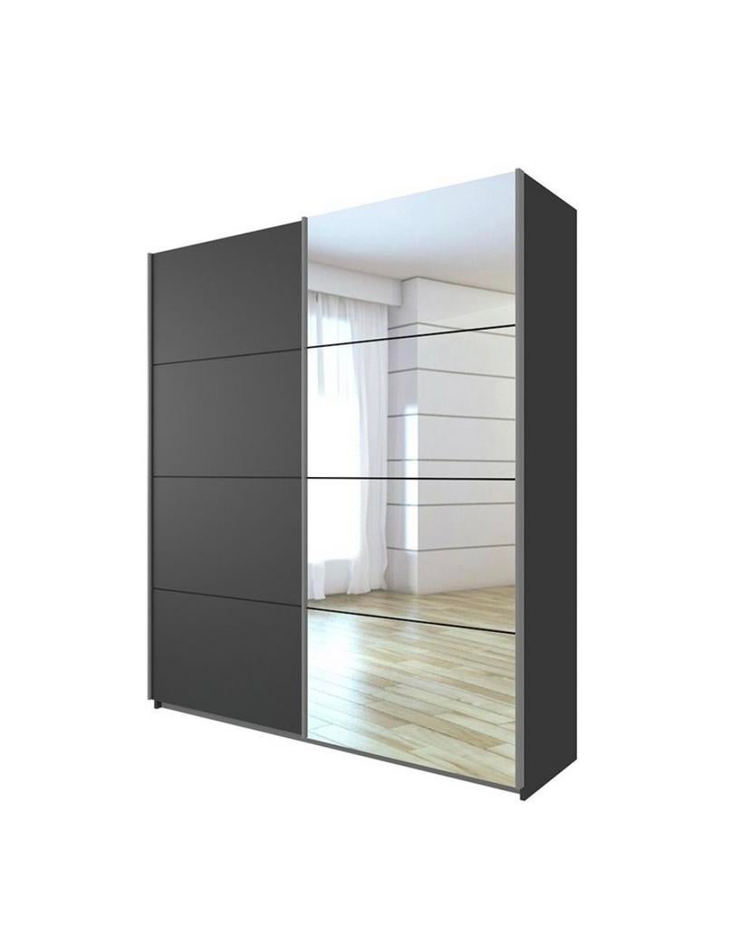 Grote kledingkast met spiegel en schuifdeuren, Huis en Inrichting, Kasten | Kledingkasten, Ophalen, Met plank(en), Gebruikt, 200 cm of meer