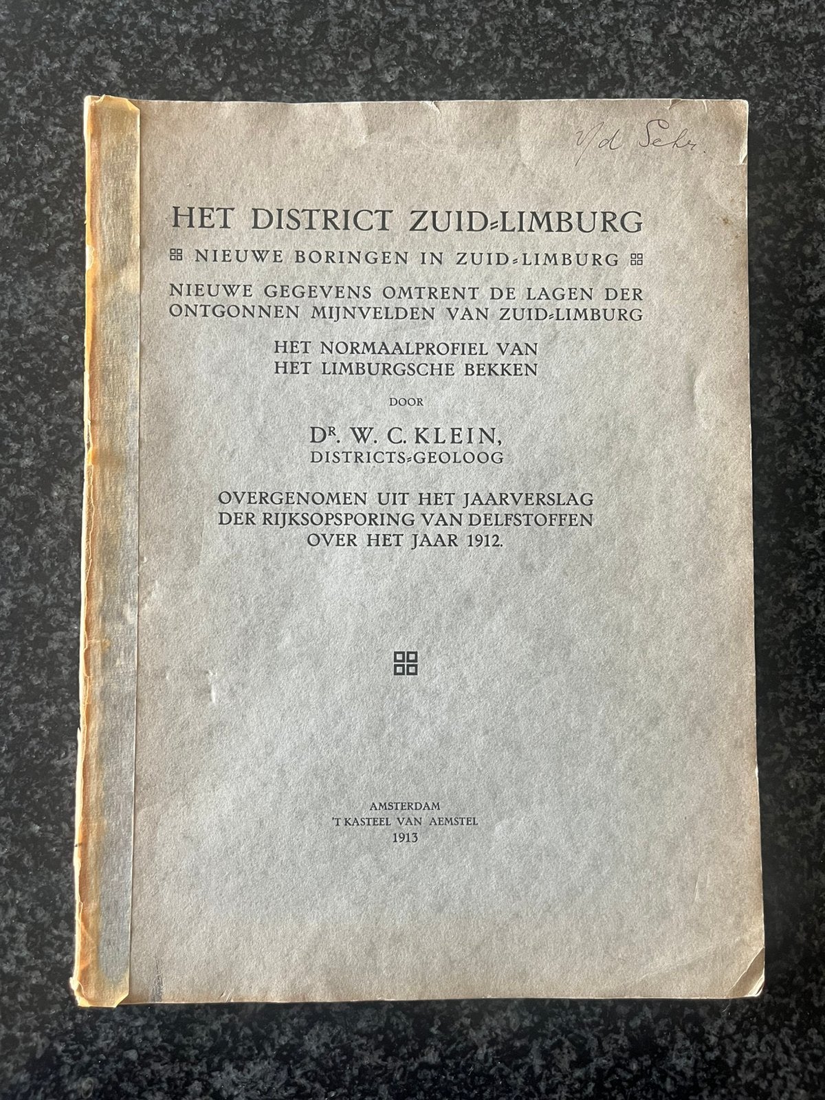 Het district Zuid-Limburg - Nieuwe boringen in Zuid-Limburg, Ophalen of Verzenden