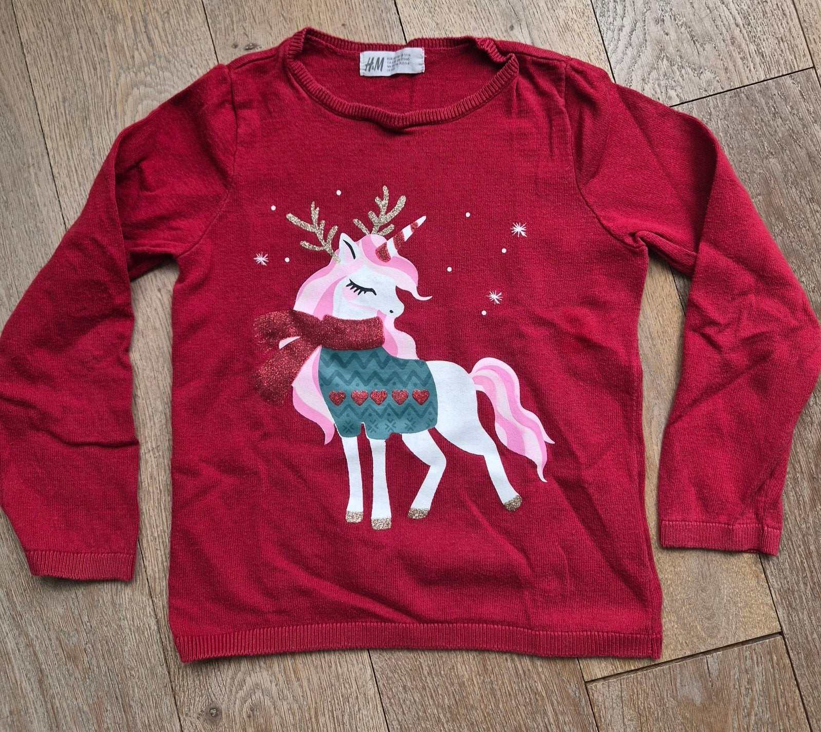 Kersttrui 110/116 H&M, Ophalen of Verzenden, Jongen of Meisje, Trui of Vest