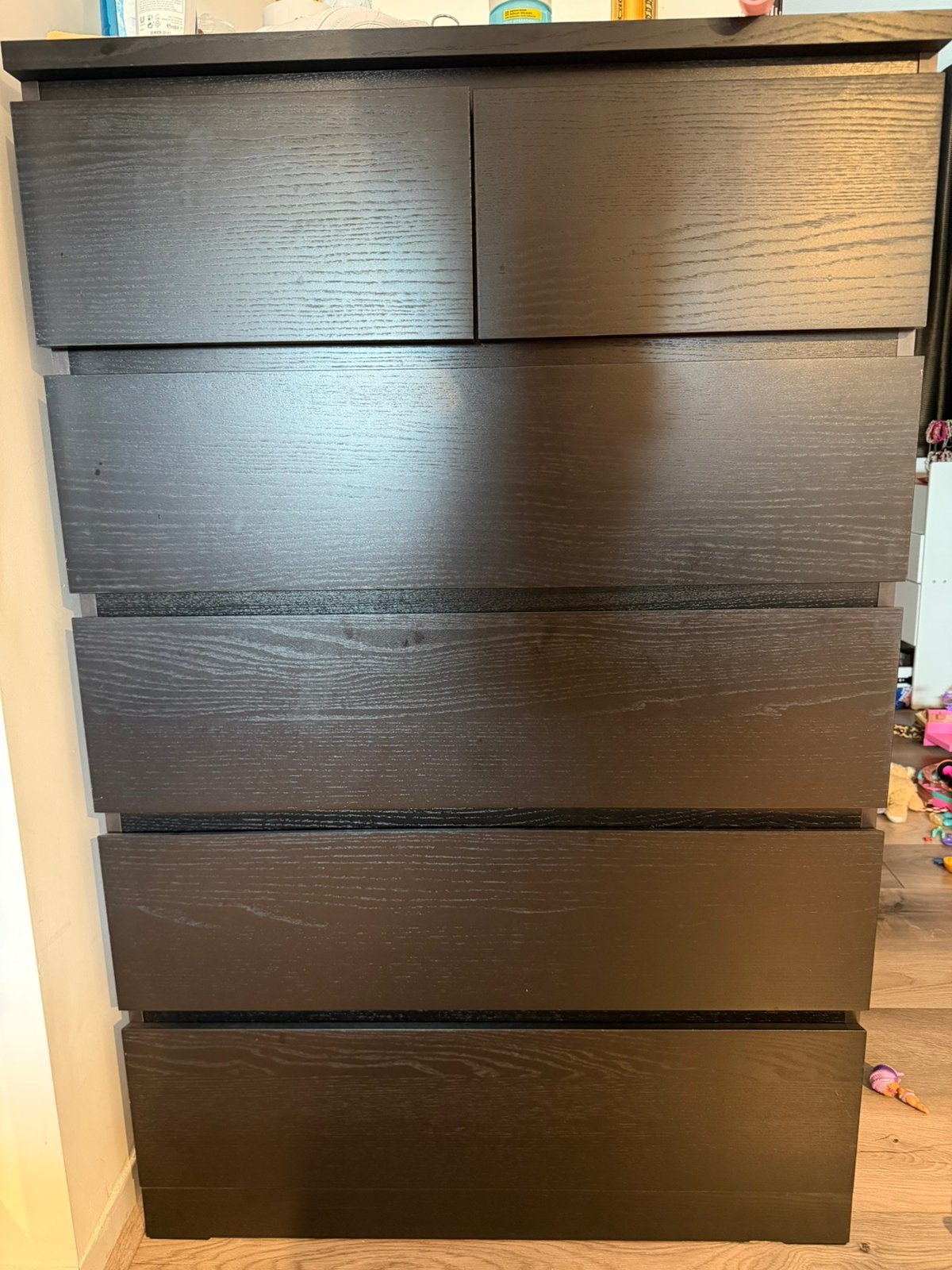 Malm ladekast, Ophalen, 50 tot 100 cm, Zo goed als nieuw, 3 of 4 laden