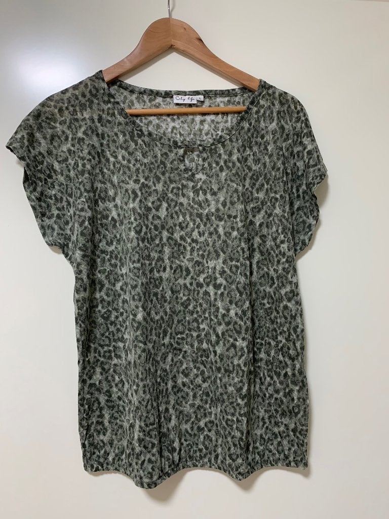 Groen dames t’shirt van City Life maat L, City Life, Maat 42/44 (L), Ophalen of Verzenden, Zo goed als nieuw